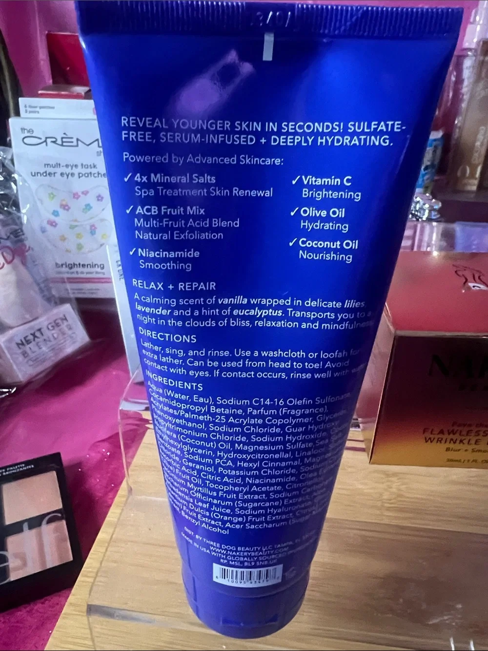 Nakery Beauty Magnesium Face, Body & Hair Wash - Blue bundle